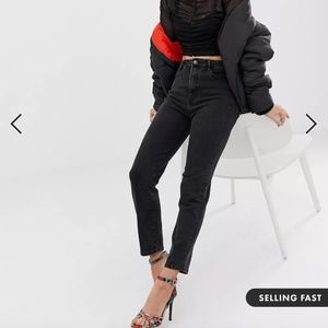 Stradivarius slim mom jean with stretch